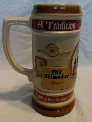 1995 Old Milwaukee Beer Stein - Gerz Germany - Stroh Brewing Limited Edition 3