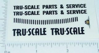 Tru Scale Parts & Service Truck Sticker Set Ts - 007