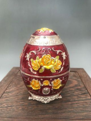 Exquisite China Handmade Cloisonne Toothpick Holder A63