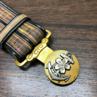 Vintage Imperial Japanese Army Navy WW2 Sword belt VERY RARE 2