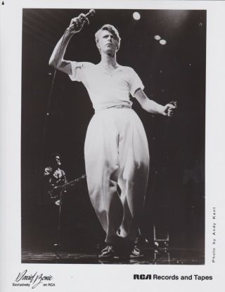 Vintage Press Photograph David Bowie - Rca Records Photo: Andy Kent