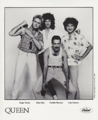 1985 Vintage Press Photograph Queen - Capitol Records Photo: David Balley