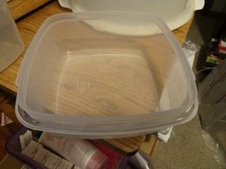 Vintage Rubbermaid Servin Saver 2 Food Container 5 Cups Square No Lid