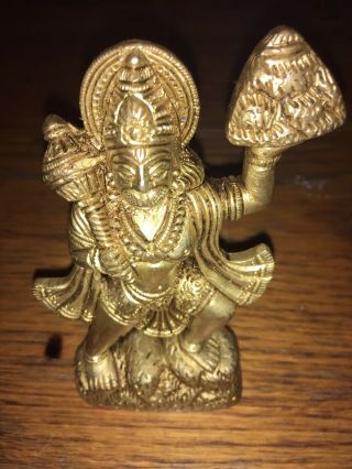 Solid Brass/bronze Hindu God Hanuman Hindu Religion Hinduism Statue Figure