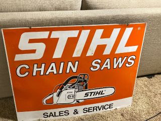Vintage Stihl Chain Saws Sales And Service Store Display Sign