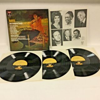 Ravel The Complete Songs Signed By Baldwin,  Norman,  Van Dam Mesple & Lott Lh714