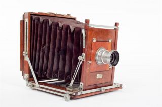 Vintage " W.  Watson & Sons  Acme " Full Plate Camera With " J M Turnbull " Lens