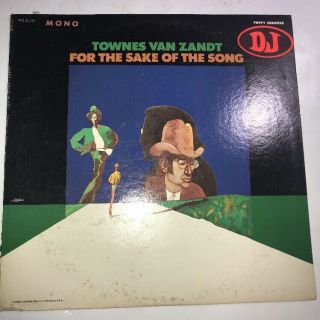 Rare Vintage Vinyl - Townes Van Zandt - For The Sake Of The Song - Poppy Pys 40001mono