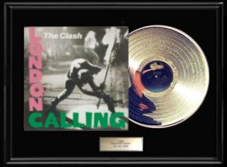The Clash London Calling Album Framed Lp Plated Vinyl Rare No Repros