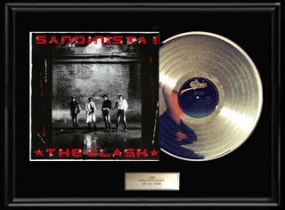 The Clash Sandinsta Album Framed Lp Plated Vinyl Rare No Repros