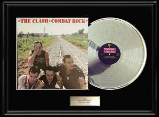 The Clash Combat Rock Album Framed Lp Plated Vinyl Rare No Repros