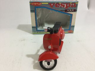 Vintage Tomica Dandy? Unbranded Gsa 4004 Vespa Scooter Motorcycle Red 1:43 Japan