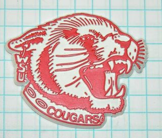 Vintage Washington State University Cougars Mascot Rubber Refrigerator Magnet