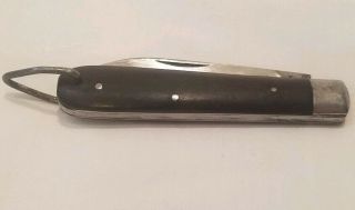 Vintage A W Wadsworth And Son Single Blade Pocket Knife Germany