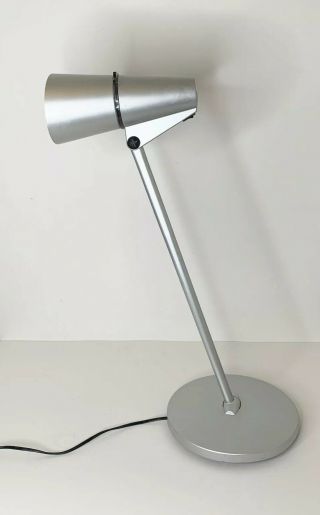 Artemide Spy Lamp Silver Desk Lamp Designed By H.  Wettstein Italy