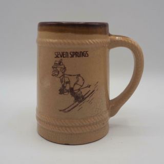 Vintage Seven 7 Springs Ski Resort Somerset Pennsylvania Beer Coffee Mug