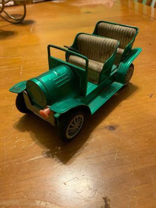 Vintage Made In Japan Tn Toy Litho Metal Car Auto
