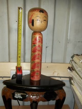 Large Vintage Japanese Hand Made Wood Kokeshi Doll,