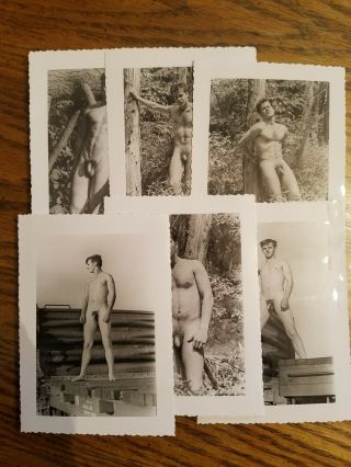 Vintage Gay Nude/risque Black And White Photos