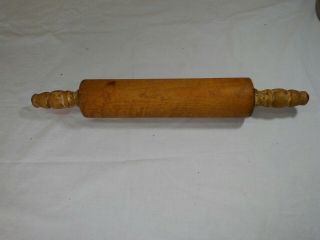 Vintage Wooden Rolling Pin 17 "