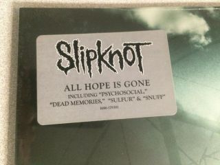 SLIPKNOT All Hope Is Gone 2 LP 2009 Vinyl RARE Roadrunner Records 2