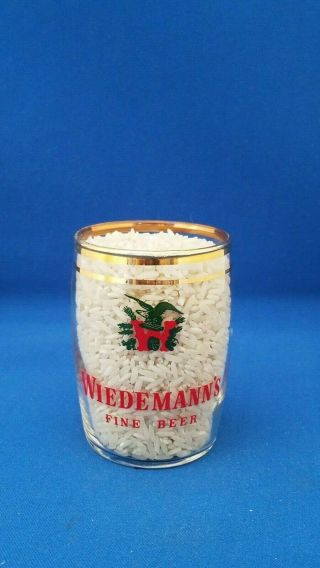 Wiedemanns Beer Barrel Glass 2 Kentucky
