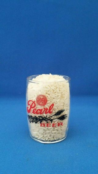 Pearl Beer Barrel Glass 2 Texas