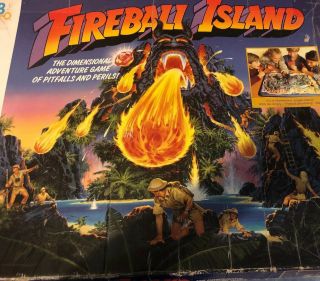 Fireball Island Vtg 1986 Milton Bradley Board Game Complete Cib Read Mb