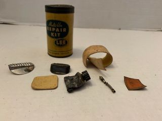 Vintage Lee Tires Multi - Use Rubber Repair Kit Conshohocken Pa Can And Accessory
