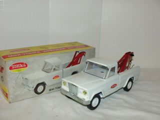 Vintage Tonka Jeep Gladiator Wrecker Tow Truck In The Box -