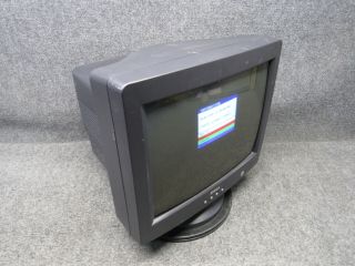 Vintage Dell E773s 17 " Color Crt Monitor - Black W/ Vga And Base