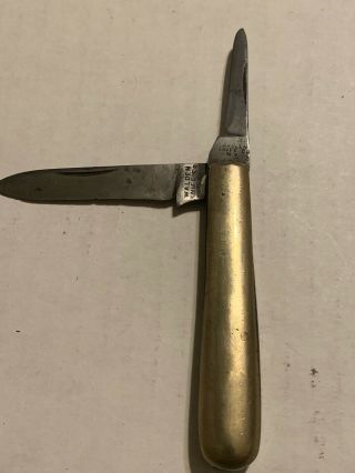 Vintage Walden Knife Co.  Ny 2 Blade Pocket Knife 1870 - 1923