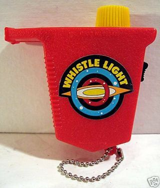 Space Toy Whistle Flashlight / Old Dime Store Stock