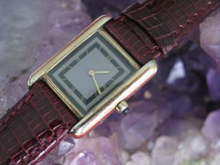 Vintage Cartier Ladies Tank Quartz Wrist Watch,  Vermeil Case,  For Parts/repair