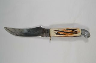Vintage Globemaster Hunting Bowie Knife 9.  5 " Total Length Made In Japan