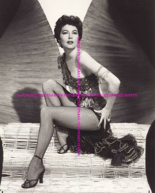Actress Ava Gardner Leggy In Fishnets And Strappy Heels Photo A - Ag15