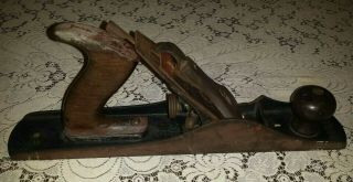 Vintage Stanley Bailey No.  5 Wood Plane 3 Patent Dates 1910 - 1918 Smooth 14 "
