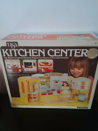 Lisa Kitchen Center Vintage Takara Playset Timer Rings Tray Slides Kids Toy
