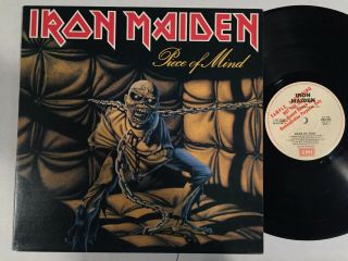 Iron Maiden.  Piece Of Mind - - Rare 1983 Australian Promo / Sample 12 " Lp