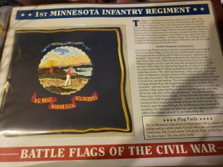 1st Minnesota Infantry Regiment Battle Flags Of The Civil War Patch