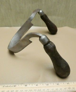 Vintage Keen Kutter Inshave Or Bent Drawknife Wood Carving Tool