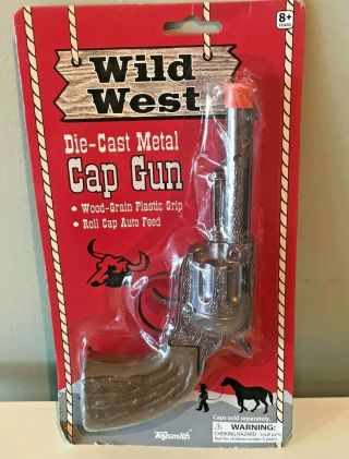 Wild West Die - Cast Metal Pistol Western Cowboy Toy Cap Gun