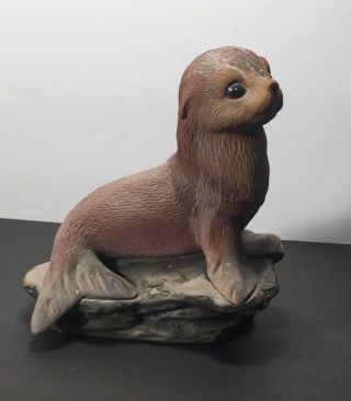 Vintage 1985 Masterpiece Porcelain Figurine Of A Seal