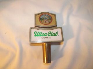 Vintage Utica Club Cream Ale Beer Tap Handle West End Brewing Co.  Utica N.  Y.