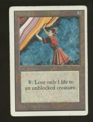Mtg Magic The Gathering Unlimited Forcefield
