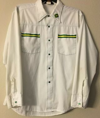John Deere Men’s Long Sleeve Shirt With Vintage Logo