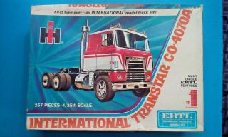 Ertl Vintage International Transtar Truck Model Kit Co - 4070a 1/25 Scale