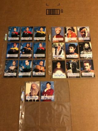 Star Trek Voyager Profiles - Autograph Cards A1 Thru A20