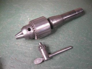 Old Machining Tools Machinist Jacobs Drill Chuck W/ R - 8 Shaft Bridgeport