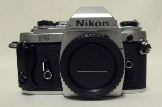 Vintage Nikon Fg 35mm Slr Film Camera Body Only Meter Minty